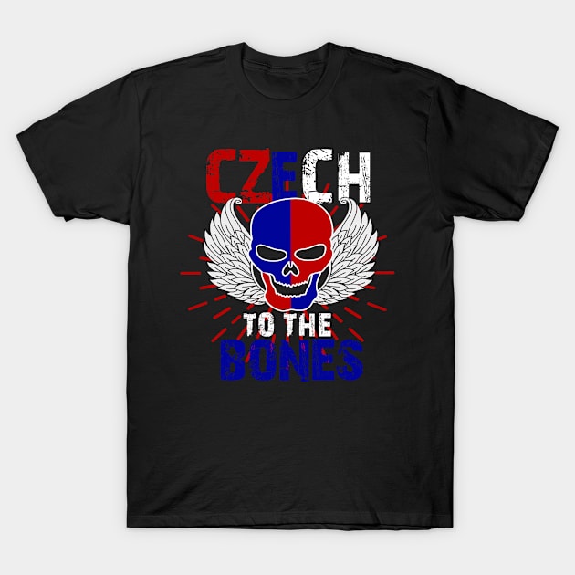 Czech To The Bones T-Shirt by funkyteesfunny